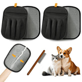 LWMUQUK Pet Hair Removal Glove front view cleans dogs and cats fur easily