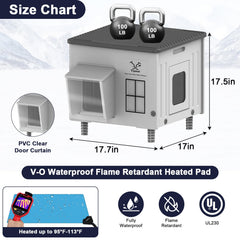 Lxheir Tepoal outdoor cat house side view emphasizes rugged construction for outdoor cats