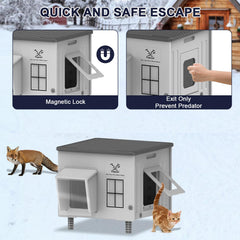 Lxheir Tepoal weatherproof awning and door flap protects against rain and wind