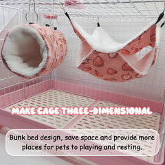 LYART easy-attach hooks simplify securing the hammock inside any cage.
