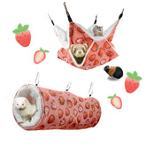 LYART hammock with soft Arctic fluff provides warm comfort for small pets.