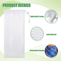LYCBTC Finch Sock Feeder adjustable-straps close-up shows secure placement for various trees.