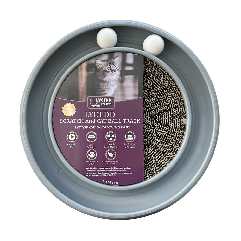 LYCTDD interactive cat ball track base engaging cats with responsive movement