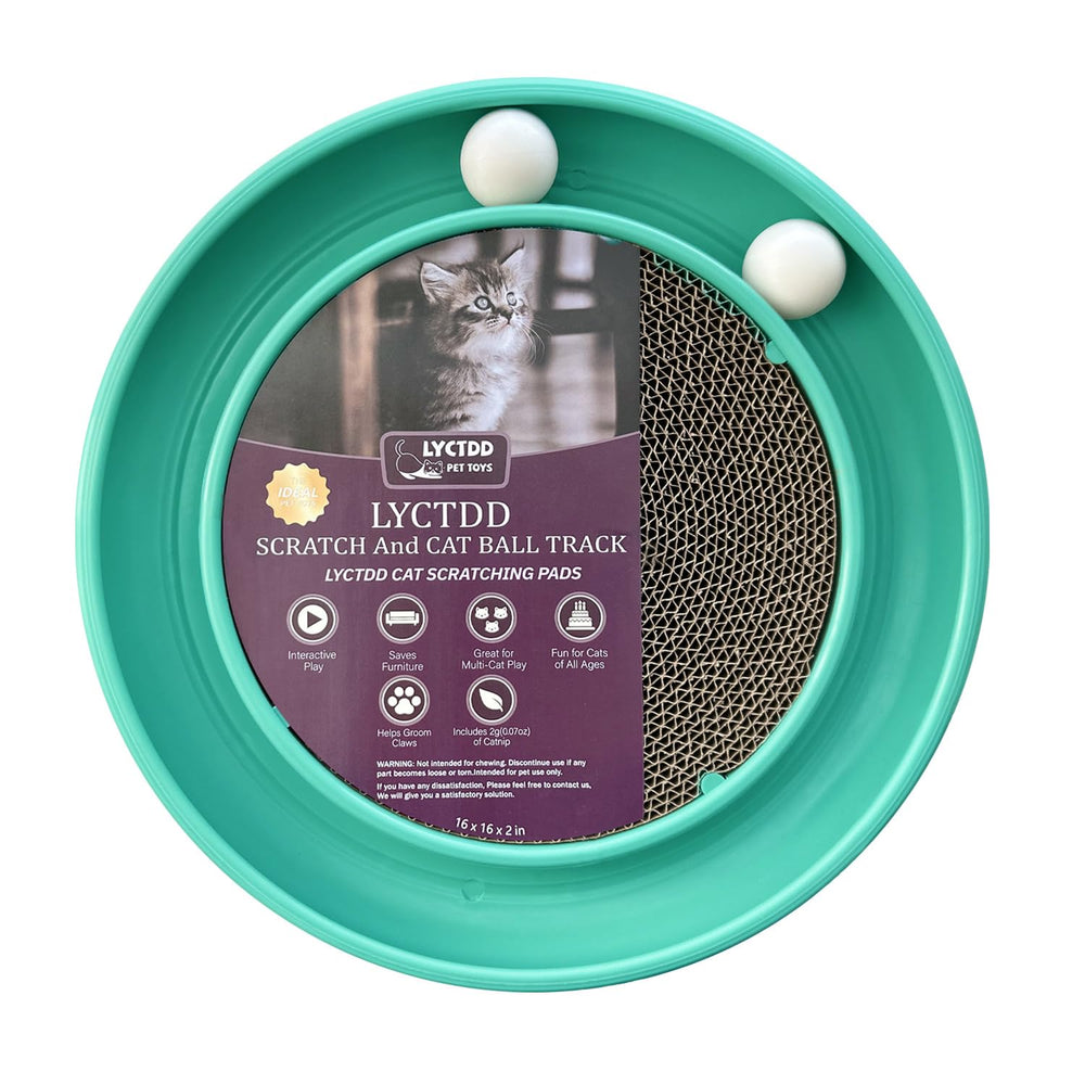 LYCTDD interactive cat ball track base offering engaging, unpredictable motion for kittens and adult cats