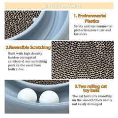 LYCTDD round cat scratcher base featuring textured scratching surface