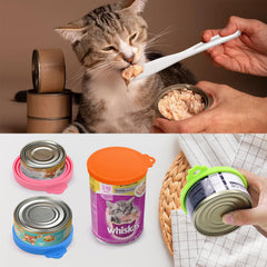 Lydia's Deal orange lid on can highlights ergonomic pull-tab for easy opening.