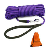 Lynxking Check Cord leash 50ft purple for long-distance training and recall control