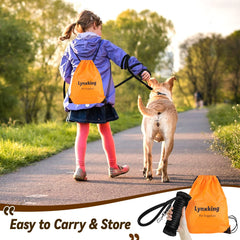 Lynxking Check Cord leash pictured in 15ft length for versatile training.