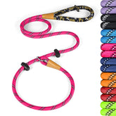 Lynxking correa deslizante reflejante rosa 6ft para paseos nocturnos seguros.