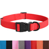 Lynxking dog collar soft padded breathable cotton close-up for everyday comfort on walks.