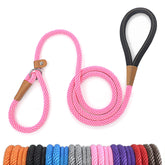 Lynxking dog leash slip lead 5ft with padded handle for comfortable control