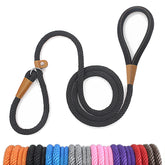 Lynxking dog slip lead 5ft with adjustable loop for easy on/off training