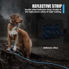 Lynxking long dog leash heavy duty rope stands up to strong dogs in daily use