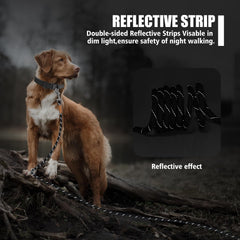 Lynxking long dog leash padded handle for comfortable training sessions.