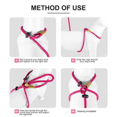 Lynxking No Pull Harness pink adjustable straps close-up emphasizes comfortable padding for dogs.