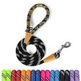 Lynxking Rope Dog Leash padded handle for comfy grip during daily walks.