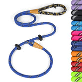 Lynxking Slip Lead leash blue overview highlighting versatile no-pull training use
