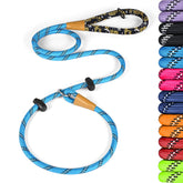 Lynxking Slip Lead handle close-up shows a comfortable grip for long walks.