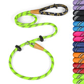 Lynxking Slip Lead in light green shows reflective night visibility.