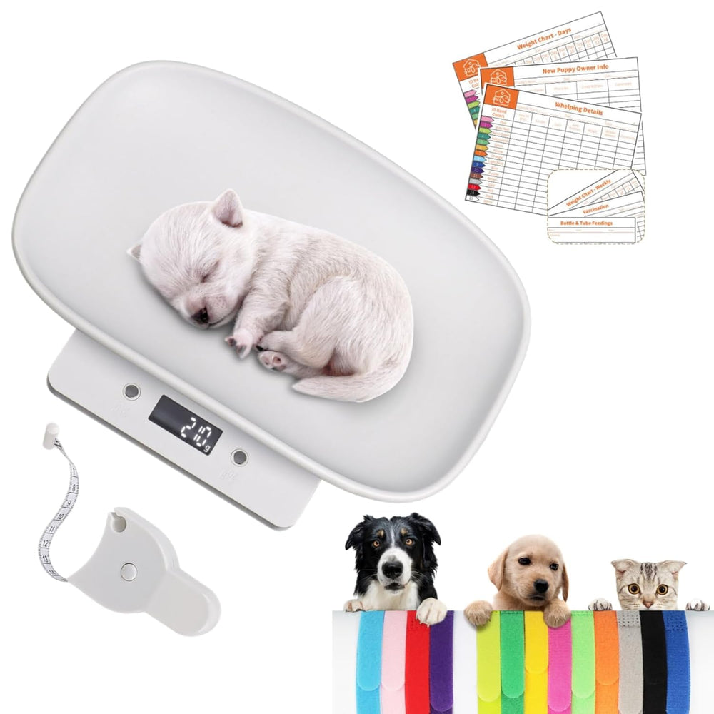 LYTDMSKY digital pet scale front view for precise newborn puppy weighing at home