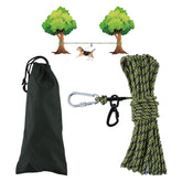 LZ.MZXU dog tie out cable setup in park enables quick one-person setup and safe play.