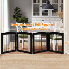 LZRS 4-panel gate folded-storage demonstrates easy collapsing for quick room-to-room setup.