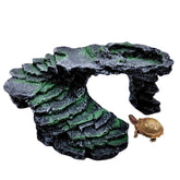 M2cbridge reptile hide resting step ledge front view shows compact hiding spot for small reptiles