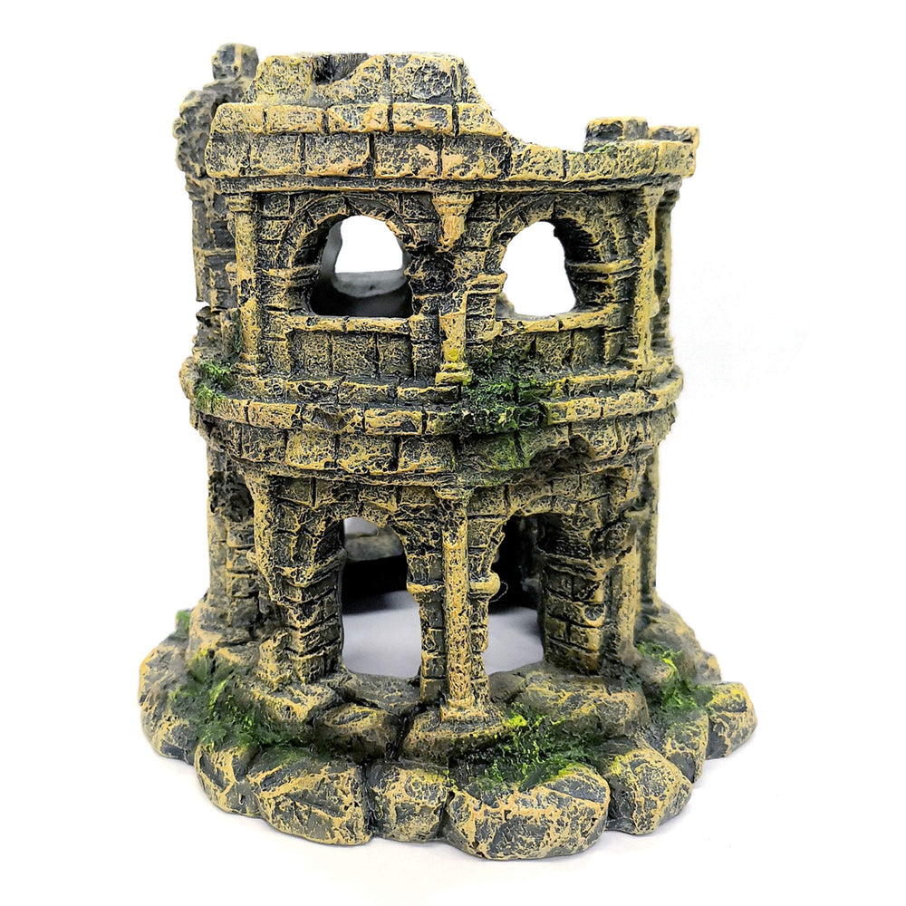 M2cbridge roman-column-round aquarium decoration enhances natural scenery and shelter.