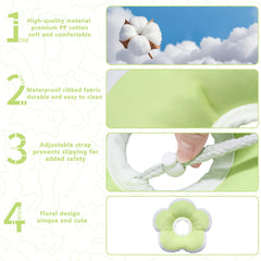 Maalgic Cat Cone Collar flower-design adds cute style while preventing licking.