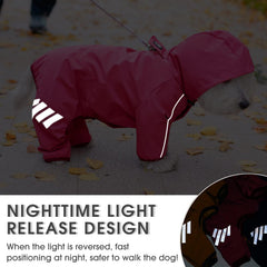 Mabawa raincoat showcasing leash hole design for easy control