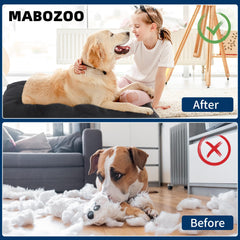MABOZOO chew-proof bed fabric close-up showing bite-resistant material