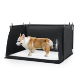 MABOZOO dog pee pad holder with high walls protects floors during indoor potty training