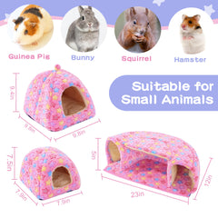 MABOZOO guinea pig bed cozy angled, comfy hideaway for naps