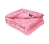 MACEVIA fluffy fleece dog blanket closeup shows soft fabric for cozy naps.