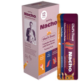 Made by Nacho Lickable Treats Mousse Tubes packaging front for easy bonding with cats.
