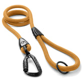 MADE TO ROAM Explorer Leash autolocking carabiner close-up for secure outdoor adventures.