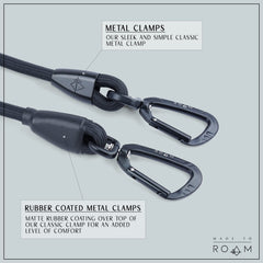 MADE TO ROAM Premium Everyday Leash 12mm rope connection with secure clamps