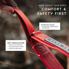 MADE TO ROAM vegan leather nylon strap highlights lightweight, breathable wear
