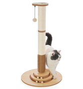 Made4Pets cat scratching post tower with tall sisal post for stretching and scratching