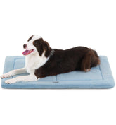 MADE 4 PETS blue 35x23 dog crate pad for plush crate comfort.