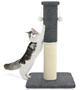 Made4Pets tall cat scratching post 33 inches with sturdy base for stable indoor play.