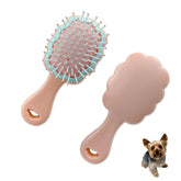 MAEELOU Gentle Cloud Brush close-up shows ultra-soft bristles for sensitive puppy skin.