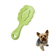 MAEELOU Cloud Shape Brush front view shows gentle grooming for small dogs.
