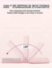 MAEELOU folding brush dense-teeth detangling close-up for quick fur untangling on small breeds