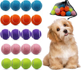 Magicorange 20-pack dog tennis balls for 2-inch play sessions, handy and colorful.