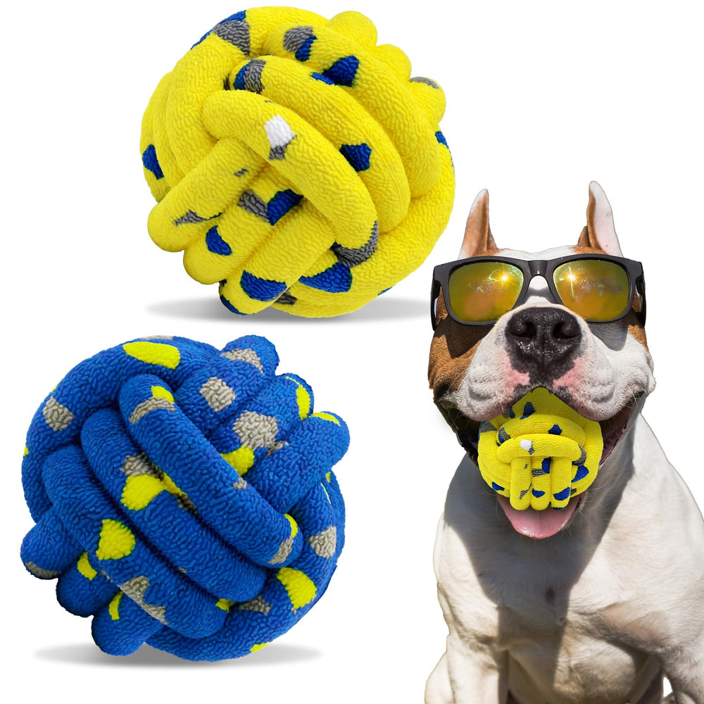 Magicorange dog balls 2-pack front view for durable, visible play.