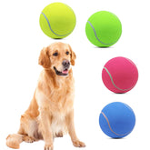 Magicorange giant tennis ball 6-inch side view in multicolor for interactive outdoor play