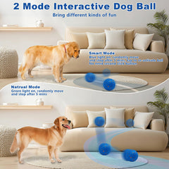 Magicorange interactive dog ball blue touch-activation enables self-play when your dog engages
