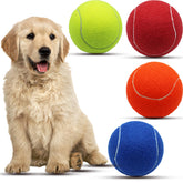 Magicorange large tennis balls for dogs – four-pack bundle ideal for outdoor play.