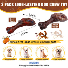Magicorange nylon dog toy for aggressive chewers, built to endure heavy gnaws.